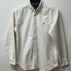 Ralph Lauren white button down shirt